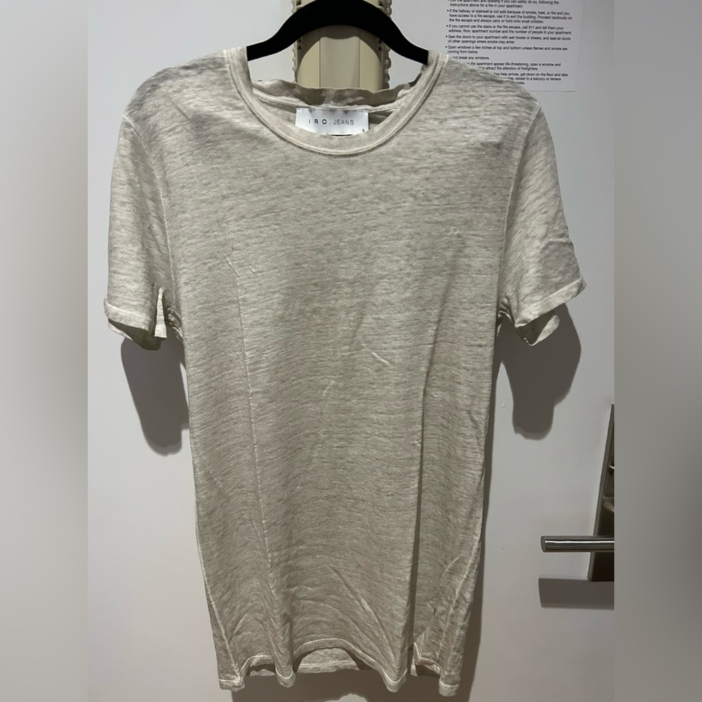 IRO Hera garment dye linen tee- Size small
